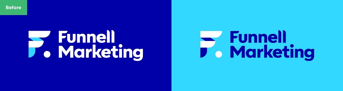 Examples of previous logos for Funnell Marketing.